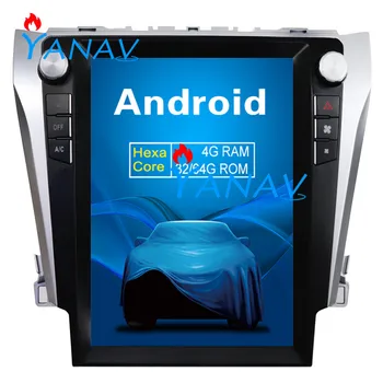 

Vertical Screen Tesla style Car Radio PX6 GPS bluetooth Navigation player WIFI 4G For-Toyota Camry 2012 - 2015