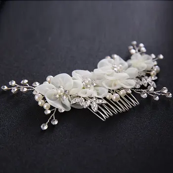 

Alloy Handmade pearl insert comb Pop bride hair comb Starry pearl Hair Accessories Bride Insert Comb Bridal Hair Tool Beauty