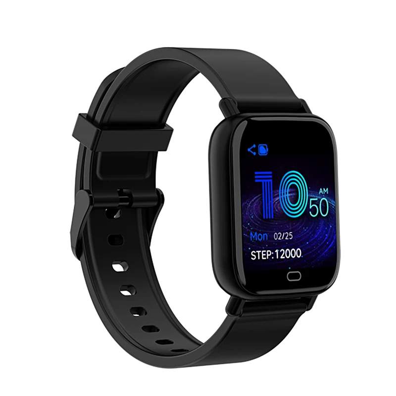ESEED, ES20, умные часы для мужчин, IP67, водонепроницаемые, 180 мА/ч, длительное время ожидания, пульсометр, умные часы для Samsung xiaomi huawei phone PK versa - Цвет: Black