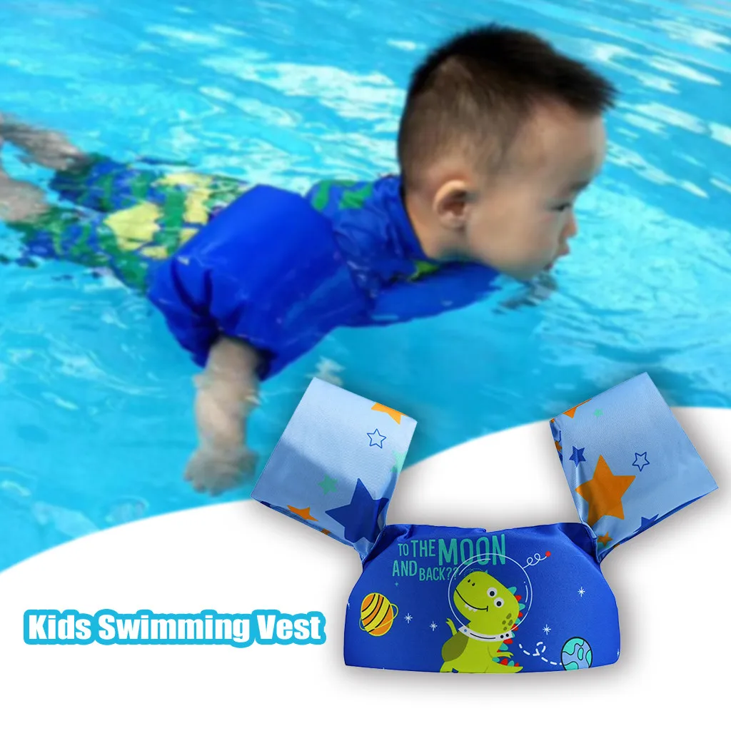 Children Inflatable Swimsuit PVC Swimming Life Jacket Inflatable Vest Inflatable Float Kids Life Jacket Buoyancy Vest for Kids 1pc 