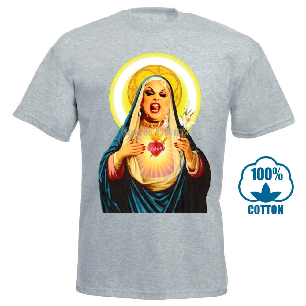 Серый Mens Black T Shirt Printed Divine Drag Queen John Waters Hairspray Cult S 5Xl 011376 - Цвет: Серый