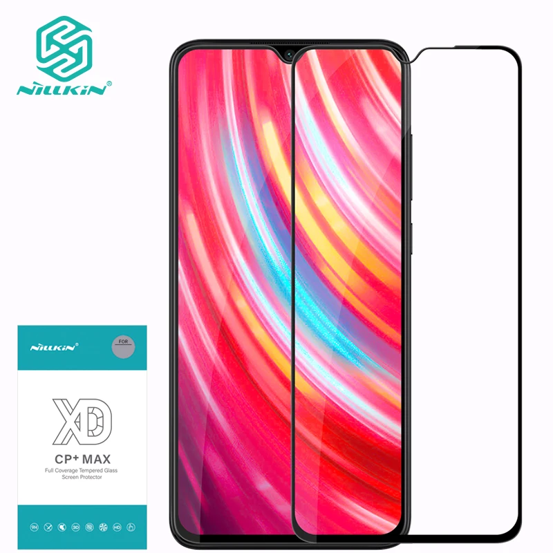 Nillkin закаленное стекло для Xiaomi Redmi Note 8 Pro XD CP+ MAX Анти-взрыв полное покрытие Защитная пленка для экрана