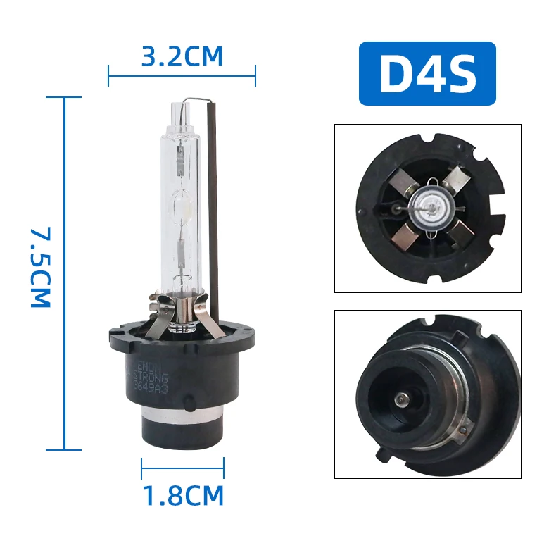 2 шт D4S D4C D4R Ксеноновые лампы для автомобильных фар 3000K 4300K 6000K 8000K 12000K 15000K с железным кронштейном