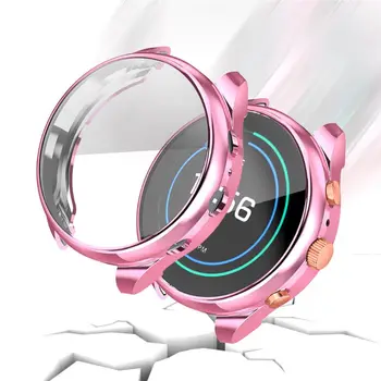 

Smart watch Cases Covers Electroplate Soft TPU Frame Case Cover with Screen Protector For Fossil ftw6022 FT2-6022