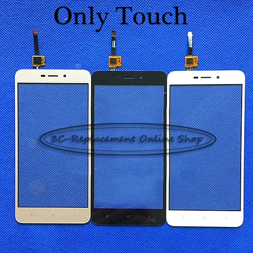 White Only Touch Черный/белый/золотой для Xiaomi Redmi 4A/4A pro prime ЖК-дисплей сенсорный экран в сборе мобильный телефон/с рамкой/или только сенсорный - Цвет: White Only Touch