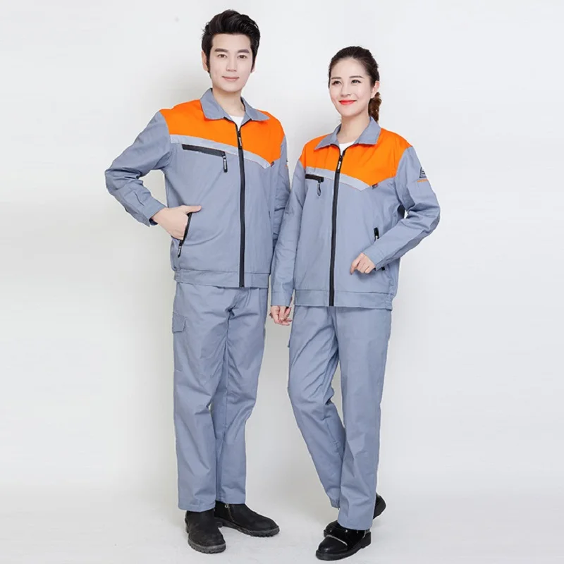 

Комплект рабочей одежды для мужчин и женщин, рабочая одежда от производителя, комплект контрастной цветной рабочей длинной одежды для авторемонта