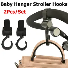 

2Pcs Baby Hanger Stroller Hooks Rotate 360 Degree Mommy Bag Hook Stroller Accessories for Cart Carriage Pram Hanging Bags