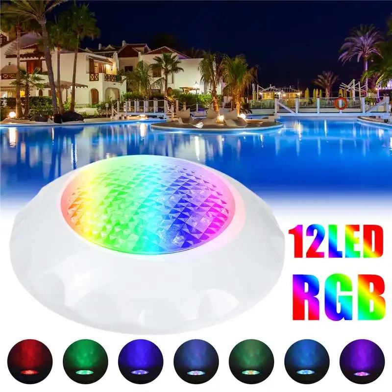 

AC12-24V 12W RGB Swimming LED Pool Light LED Underwater Light IP68 Waterproof Lamp