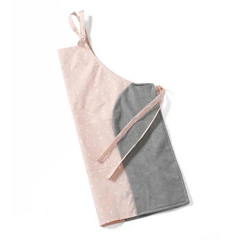 

Coffee Shop Vertical Design Waterproof Cooking Gardening Easy Clean Painting Chef Kitchen Apron Hand Erasable Adjustable Strap