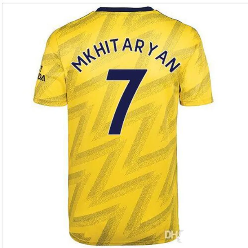 19/20, футбольная рубашка «Arsenal», OZIL, домашняя красная футбольная майка, желтая, LACAZETTE AUBAMEYANG, футболка с коротким рукавом - Цвет: shirt