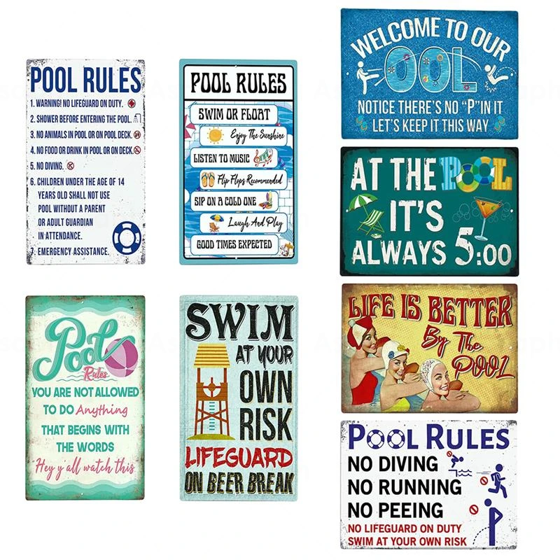 Pool Contact - Signalétique Information : 04 - Panneau Sécurité