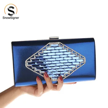 

Luxury Crystal Women Rhinestone Evening Clutches Bag Ladies Wedding Party Prom Bridal Handbag Purse