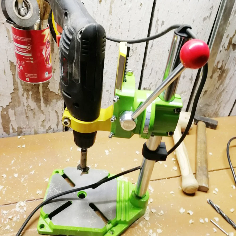 MINIQ Electric Power Drill Press Stand Table for Drills Workbench Clamp