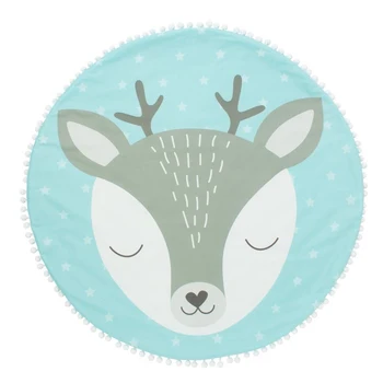 

Blanket-plaid "Baby I" Fawn 90x90 cm, velor, 100% PE, synthetic winterizer 100g / m2
