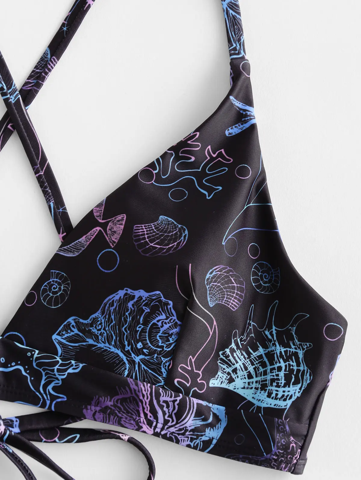 ZAFUL Jellyfish Print Criss Cross Bikini Swimsuit Women Spaghetti Straps Bikini Sets Padded Two Piece Swimsuit Summer 2020 Beach ZAFUL Jellyfish Print Criss Cross Bikini Swimsuit Women Spaghetti Straps Bikini Sets Padded Two Piece Swimsuit Summer 2020 Beach