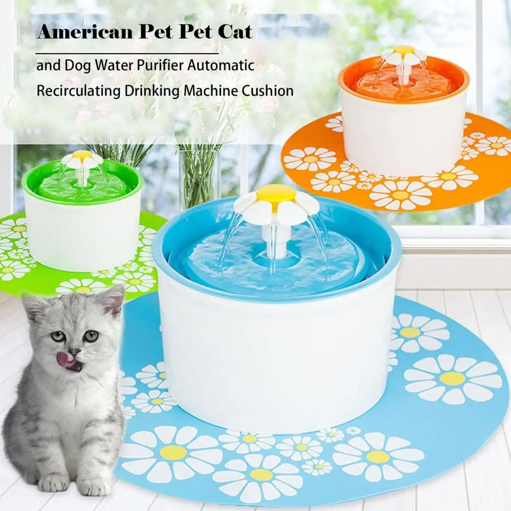 

Small Flower Pet Dog And Dog Water Purifier Automatic Circulating Water Dispenser Dog Cat Water Dispenser