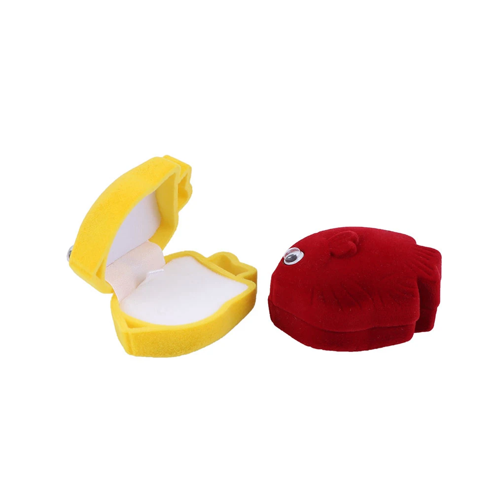 

1PC Jewelry Box Creative Fish Container Animal Shape Storage Earring Necklace Carrying Jewelry Packaging Display Gift Box Holder