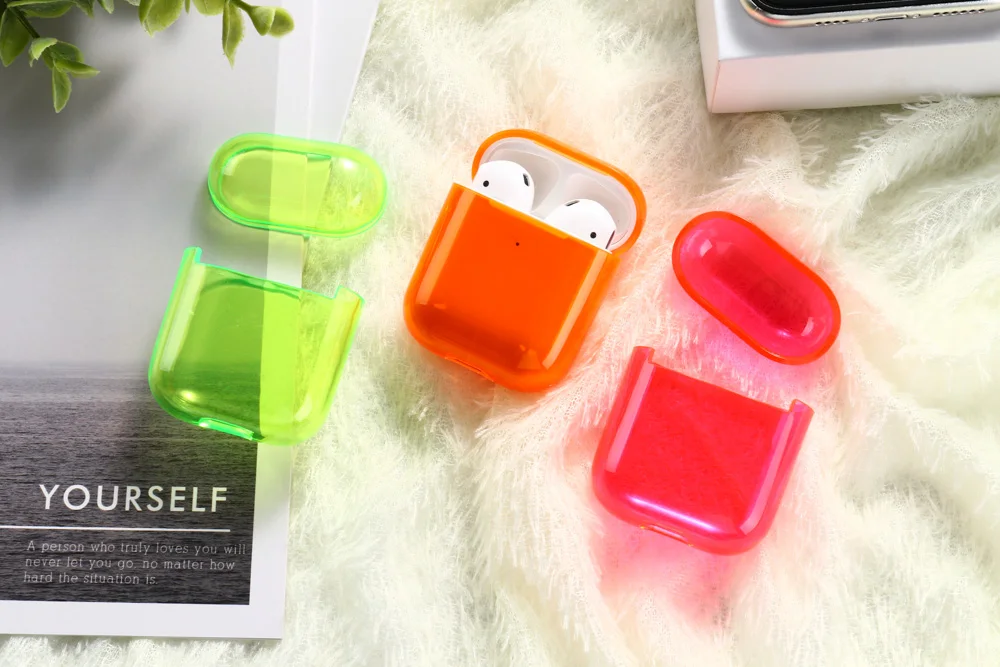 Чехол карамельного цвета для AirPods, чехол, Роскошный милый прозрачный жесткий чехол на AirPods Apple, чехол, протектор для Air Pod, чехол s, чехлы