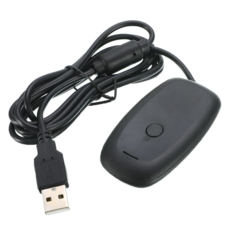 Для microsoft Xbox 360 игровая консоль контроллер беспроводной геймпад ПК адаптер USB приемник игровой USB ПК приемник с CD - Цвет: Black