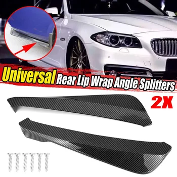 

Universal 2pcs Car Rear Bumper Lip Diffuser Wrap Angle Splitters Spoiler For Benz For VW For GOLF For Honda For Civic For Subaru