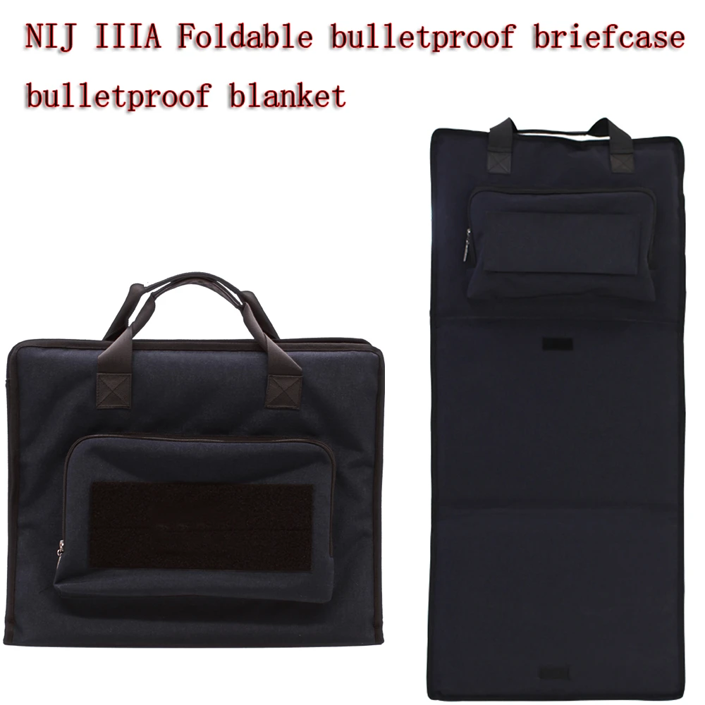 Folded Shield Bulletproof Briefcase Ballistic Body Armor Safe Bag Nij