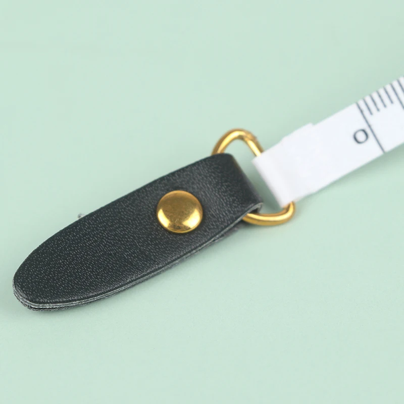 1.5m Portable Retractable Vintage PU Leather Mini Tape Nostalgia Measure Ruler Retro Sewing Centimeter Inch Roll Tape tape measure