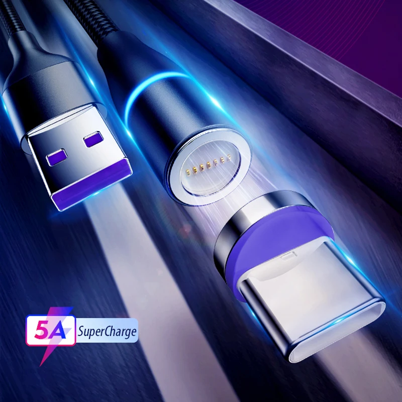 Магнитный кабель Swalle 1 м адаптер Micro USB Type C зарядное устройство для быстрой