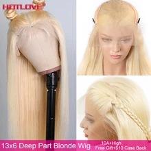 Бразильский 613 светлые прямые Синтетические волосы на кружеве человеческих волос парики 13x6 прозрачный Синтетические волосы на кружеве парики для Для женщин с детскими волосами Волосы remy