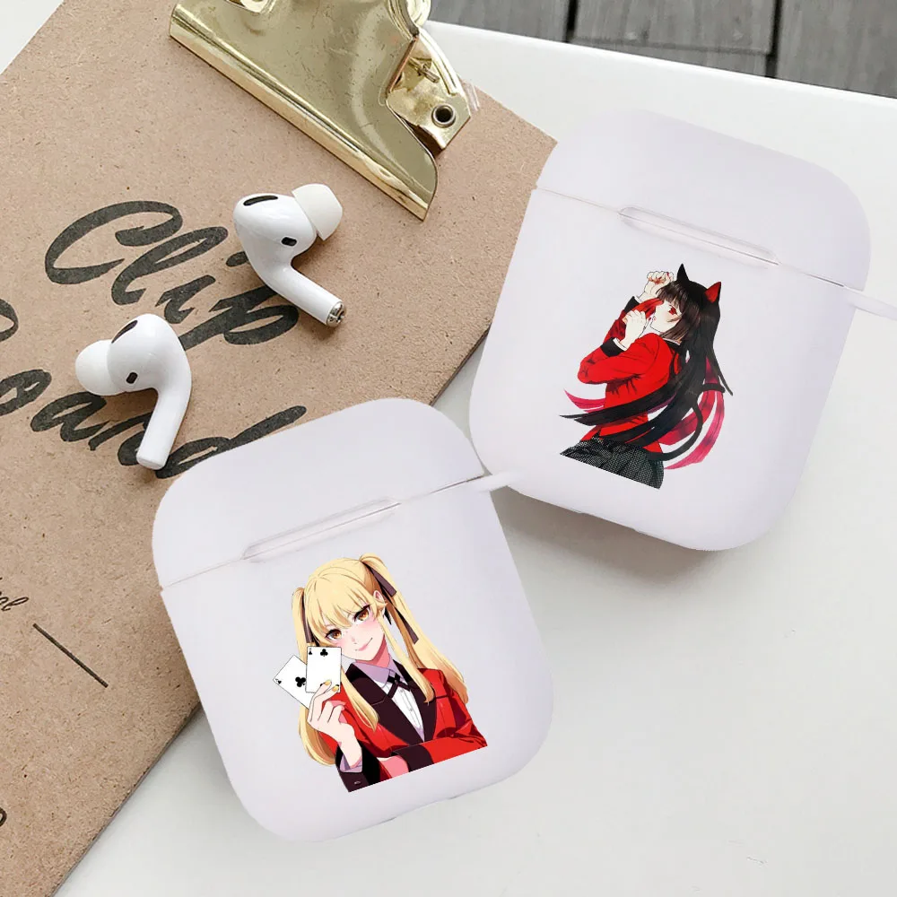 

Cute Anime Kakegurui Sexy Jabami Yumeko TPU soft Earphone Case for Apple Airpods 1 2 Cover Wireless Earphone Coque Fundas