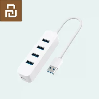 

Original New Youpin USB3.0 splitter Four-port USB3.0 high-speed transmission universal interface support for hot swap