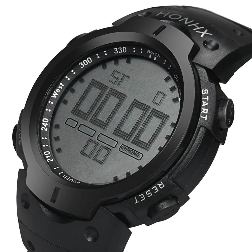 Модные мужские военные спортивные часы для мальчиков светодиодный кварцевые