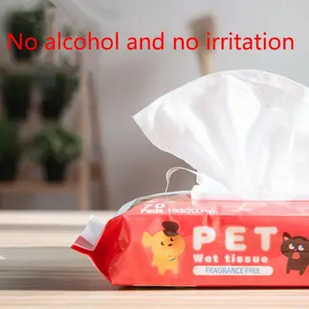 

70pcs/set Pet Wipes Soft Grooming Wet Wipes Clean Disinfection Tissue Pet Dogs Clean Pets Towel Pet Grooming Cat Dog Te