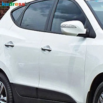 

For HYUNDAI Tucson IX35 2010 2011 2012 2013 2014 2015 Chrome ABS Side Door Handle Cover lid Handle Grip Decoration Trims 8pcs