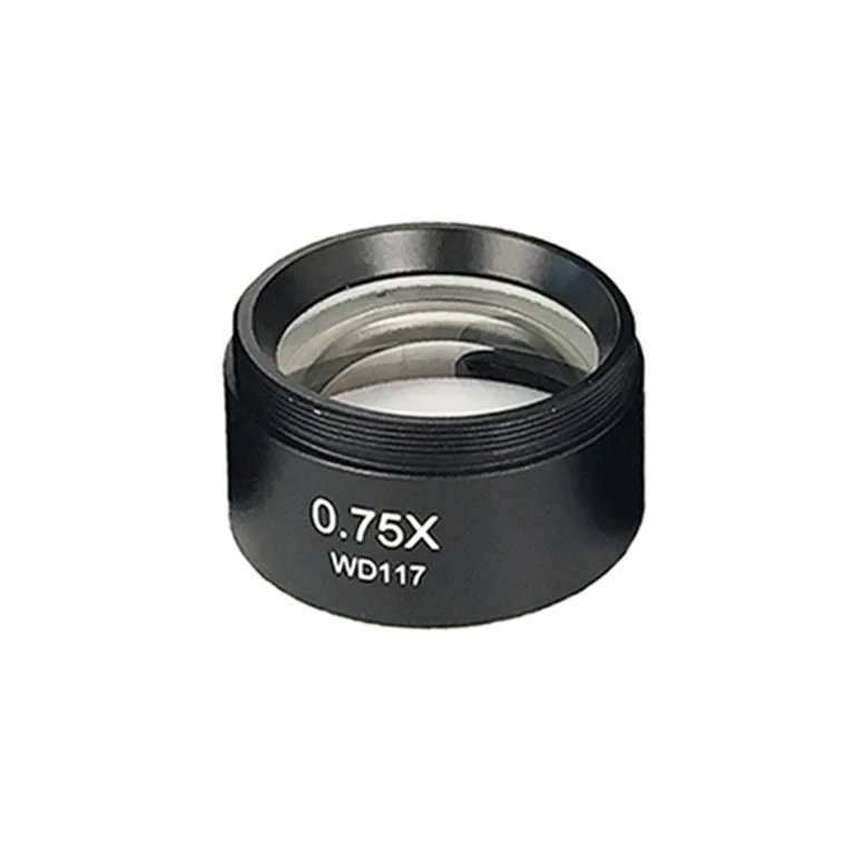 0.75X WD120 WD160 WD30 0.3X 0.5X 0.7X 0.75X 1X 1.5X 2X тринокуляр стерео Микроскоп Вспомогательный объектив с линзой Барлоу, 48 мм нить - Цвет: 0.75X