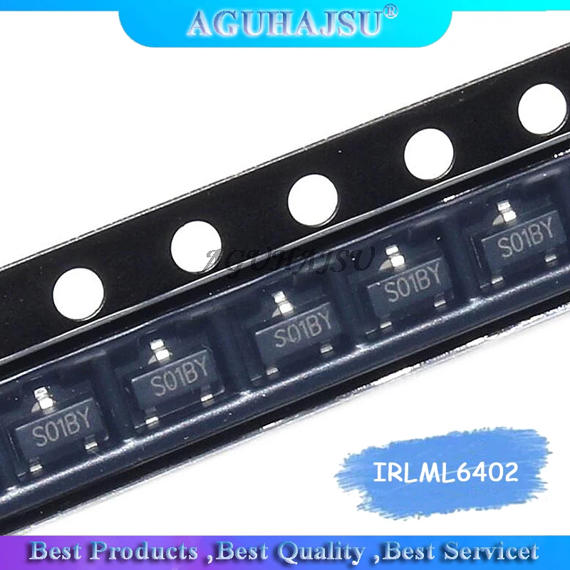 100 шт. IRLML6402TRPBF IRLML6402 SOT23 SOT23-3 ml6402tr MOSFET новый оригинальный | Электронные компоненты и