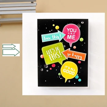 

Lucky Goddess Craft Metal cutting dies 2pcs Arrow indication Scrapbook paper craft knife mould blade punch stencils dies 2019