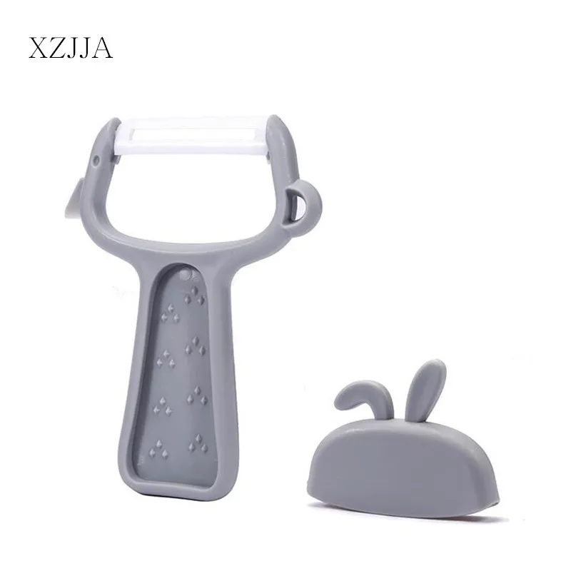 

XZJJA Kitchen Cartoon Ceramic Peeler Multi-function Vegetable Fruit Paring Knife Apple Potato Planer Knife Kitchen Accessories