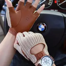 Мужские перчатки из козьей кожи, мужские перчатки из овчины, перчатки для машинистов из козьей кожи, мужские кожаные перчатки для вождения