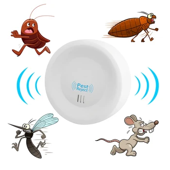 

2020 Ultrasonic Electronic Repeller Mice Bugs Home Insect Repellent Killer With LED Light Home Insect Repellent Killer New