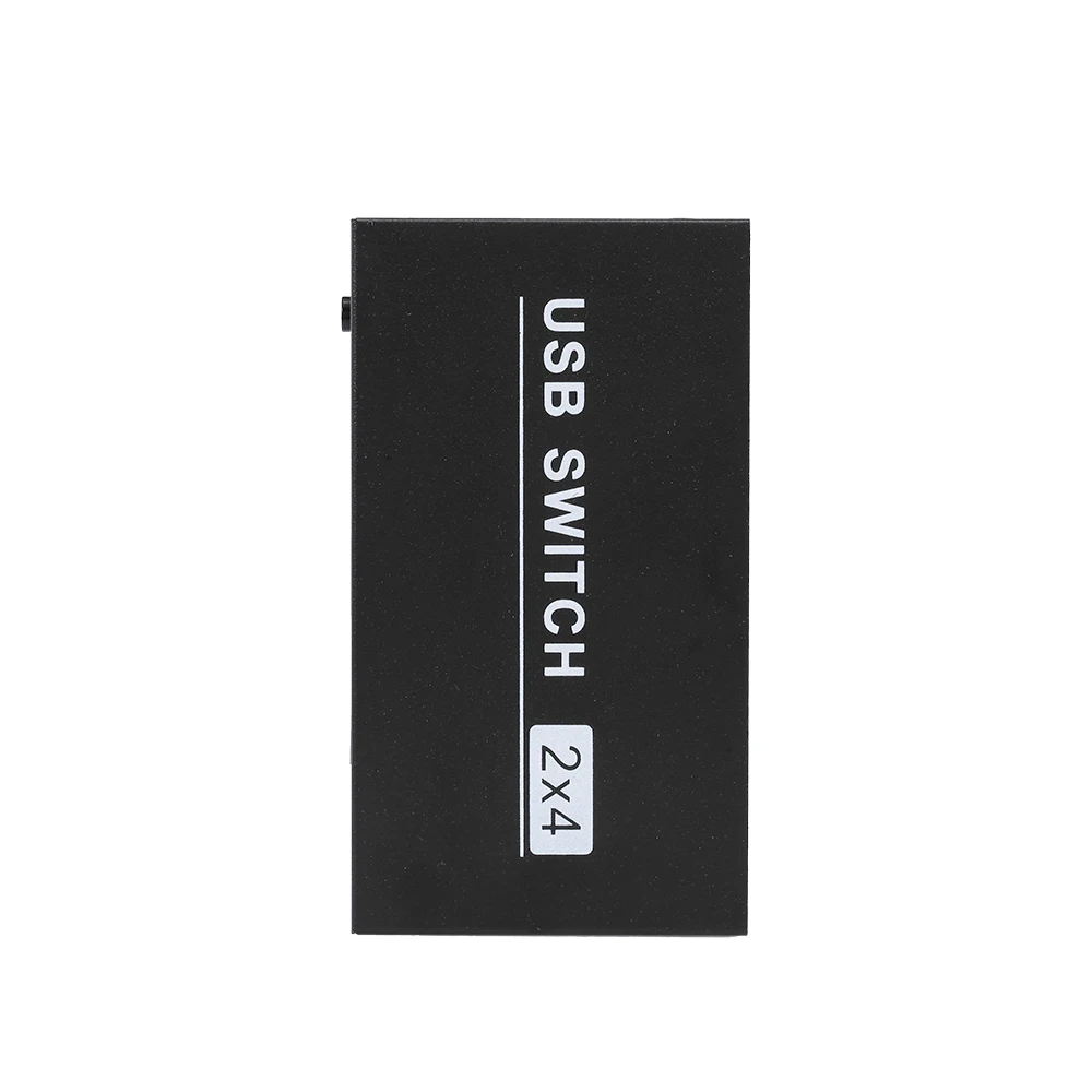 USB коммутатор 2x4 периферийный коммутатор 2 компьютера обмен 4 USB устройства USB2.0 концентратор для мыши/камеры/принтера с 2 USB кабель