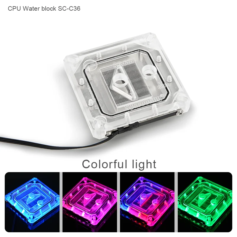  Syscooling hard tube water cooling kit for PC CPU water cooling system with RGB suport CPU liquid c