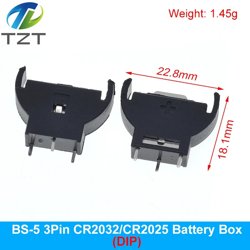 TZT CR2032 CR2025 CR1220 Knopfzellenbatterie Sockel Halter Fall Abdeckung mit EIN-AUS-Schalter 3V 6V Batterie Aufbewahrungsbox – Detail 23