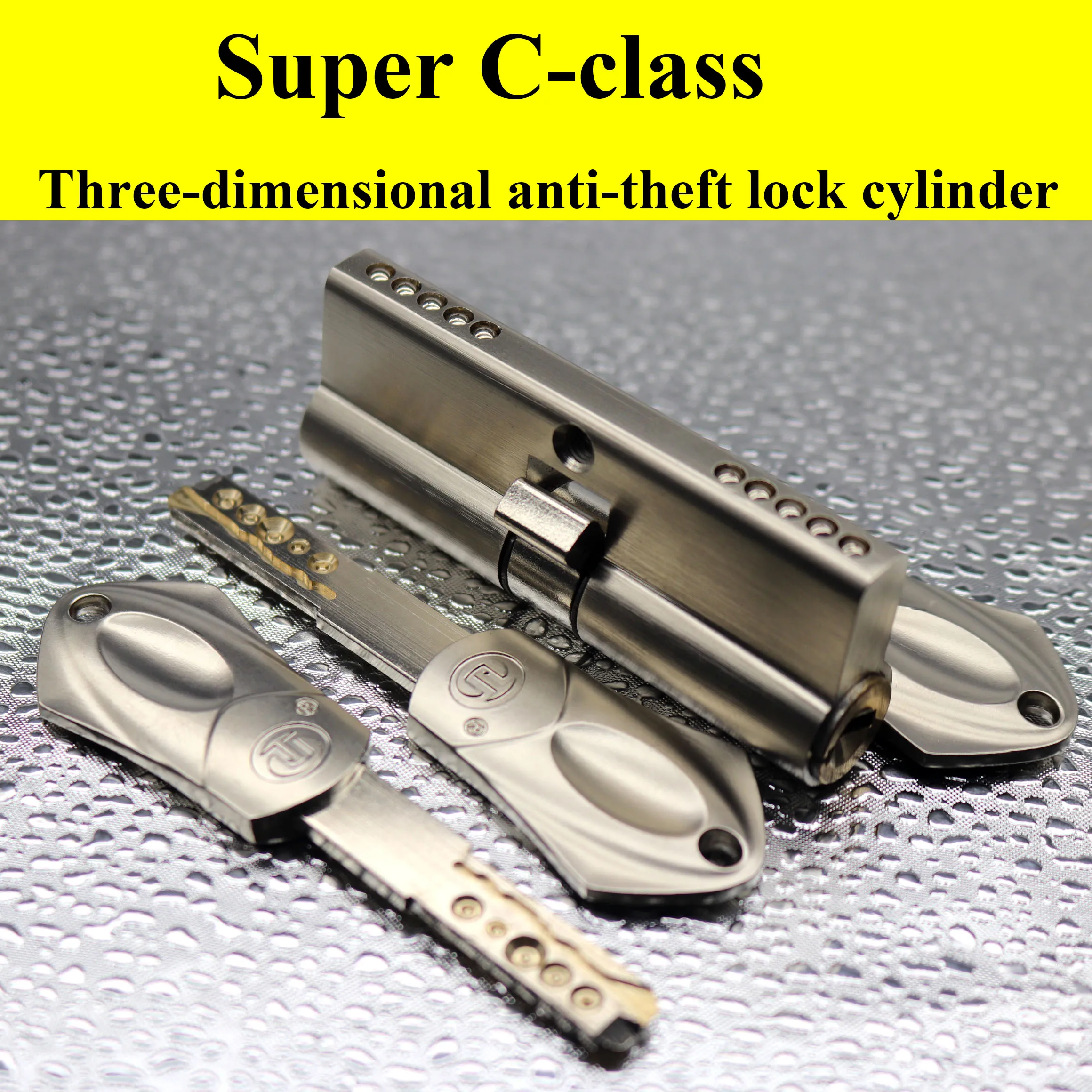 

European and American standards security door lock core Gate lock 55 60 65 70 75 80 85 90 mm alloy 10 keys Gate lockcylinder