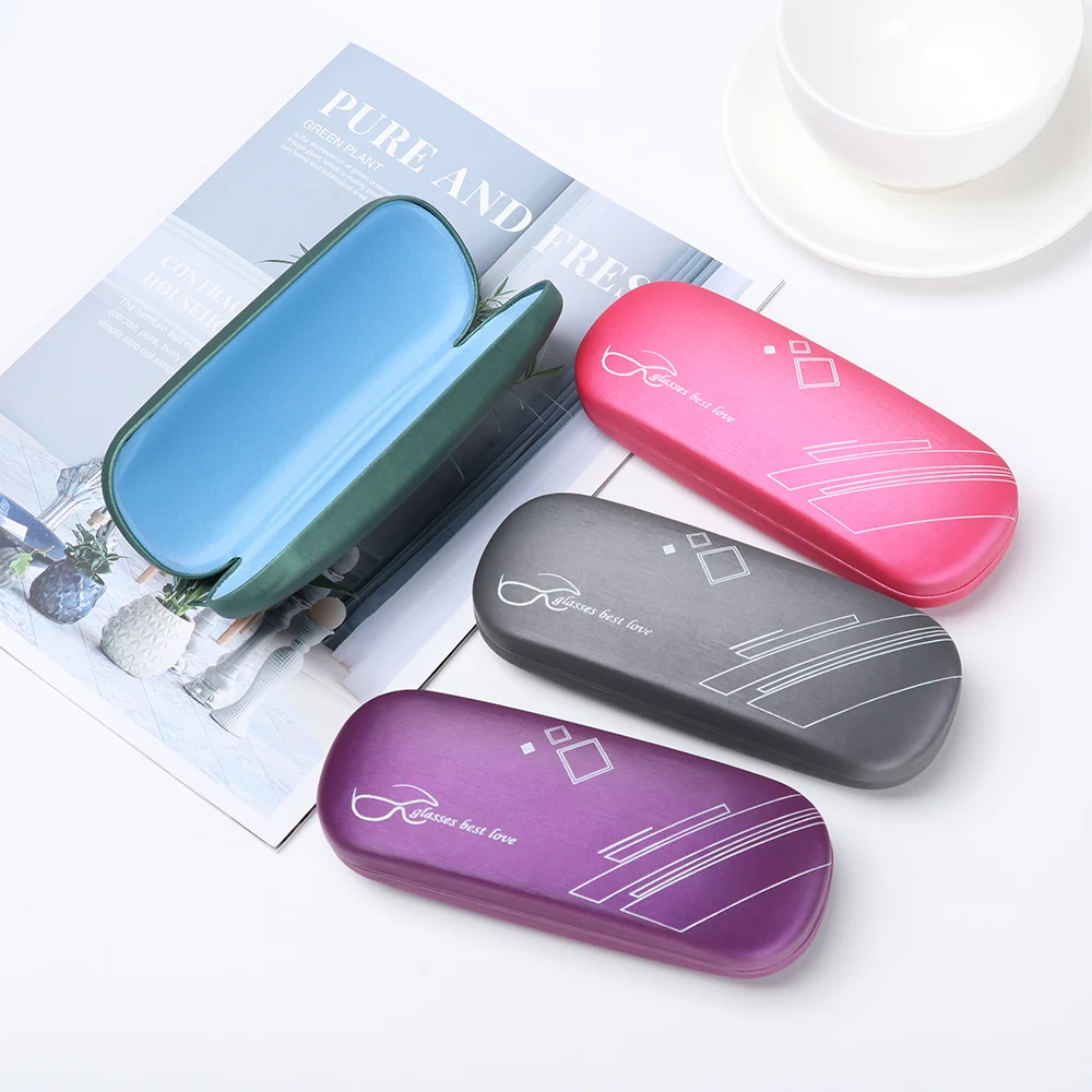 Fashion Unisex Glasses Box Portable Leather PU Myopia Glasses Case Eyewear Protector Sunglasses Reading Eyewear Case Containers