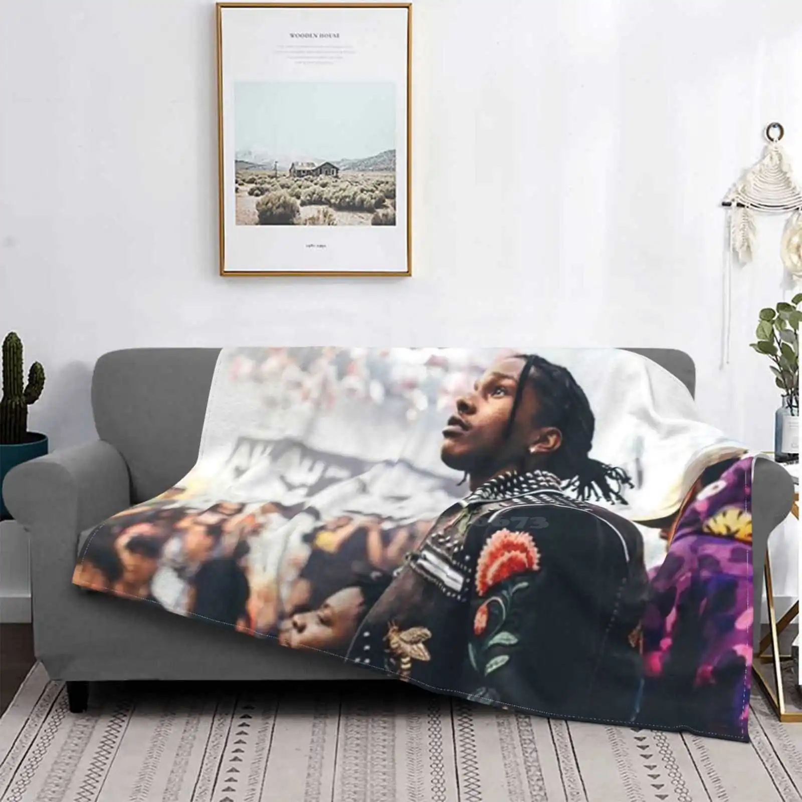 Giacca Aria Condizionata Coperta Da Viaggio Coperta Portatile Futuro Album Fiore Ragazzo Frank Tyler Voto Wang Cherry Bomb Strano Lupo