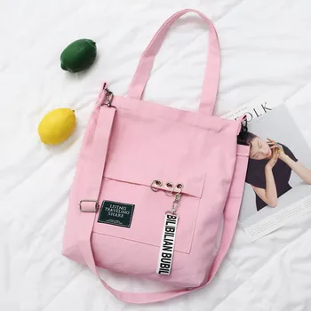 

Bolsos Mujer New Sale Bolsas Feminina Women Canvas Tote Bag Shoulder Concise Printing Cloth Bags Ladies Duty Shopping For 2019