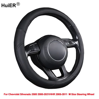 

Car Steering Wheel Cover For Chevrolet Silverado 2500 2000 -2018 2019 2020 2021 HHR 2005 2006 2007 - 2011 M Size Steering Wheel
