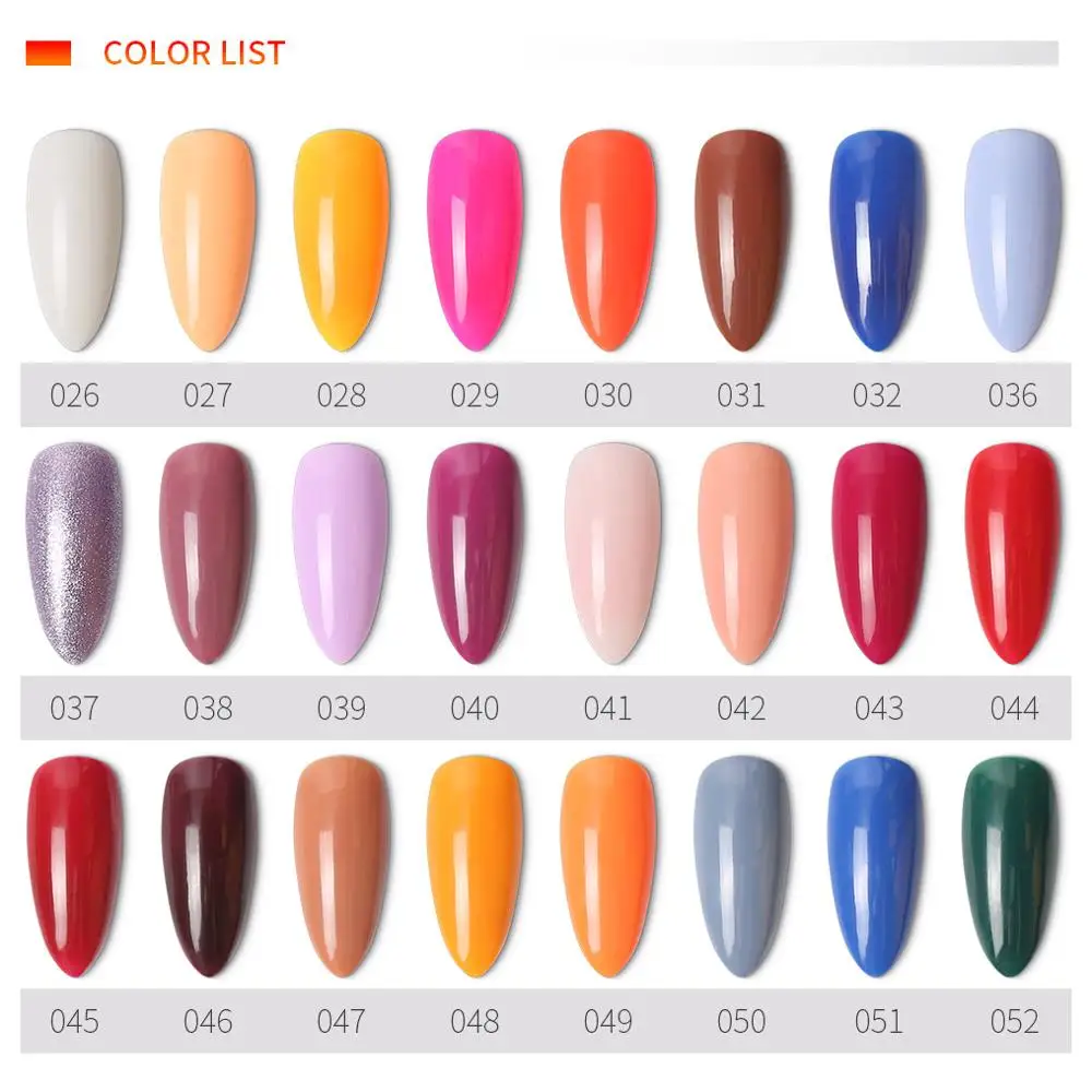 Gel Polish DIY Nail Polish UV Color Gel Manicure Gel varnish gel nail polish Coat Glitter Nail Art 52 colors 8ml