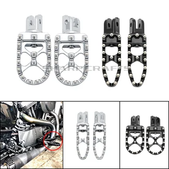

Front Rider Footpegs Footrests For Harley 2018-2020 Fat Boy Sport Glide Street Bob Breakout FXDR 114 Low Rider Off-road Style