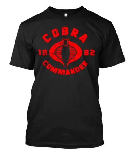 Cobra Commander логотип отряд G.I Joe Movies-пользовательские мужские футболки заказной круглый воротник комиксы брендовая футболка по мотивам фильма